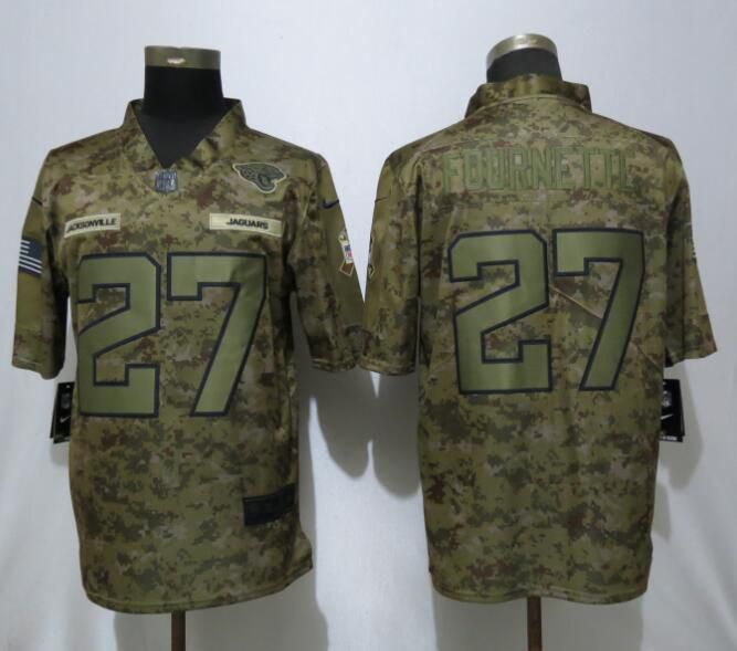 Men Jacksonville Jaguars #27 Fournette Nike Camo Salute to Service Limited NFL Jerseys